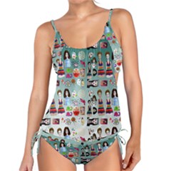 Kawaii Collage Teal  Ombre Tankini Set by snowwhitegirl