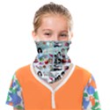 Kawaii Collage Teal  Ombre Face Covering Bandana (Kids) View1