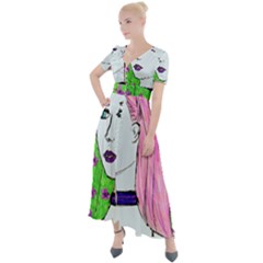 Darla Button Up Short Sleeve Maxi Dress by snowwhitegirl