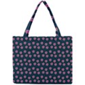 Peach Purple Daisy Flower Teal Mini Tote Bag View1