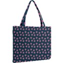 Peach Purple Daisy Flower Teal Mini Tote Bag View2