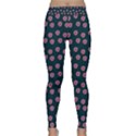 Peach Purple Daisy Flower Teal Classic Yoga Leggings View1