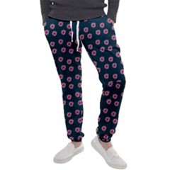 Peach Purple Daisy Flower Teal Men s Jogger Sweatpants