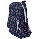 Peach Purple Daisy Flower Teal Travelers  Backpack View1