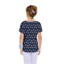 Peach Purple Daisy Flower Teal Kids  One Piece Tee View2