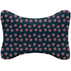 Peach Purple Daisy Flower Teal Seat Head Rest Cushion