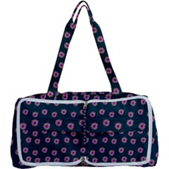 Peach Purple Daisy Flower Teal Multi Function Bag