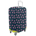 Peach Purple Daisy Flower Teal Luggage Cover (Medium) View2