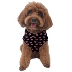 Peach Purple Daisy Flower Black Dog Fleece