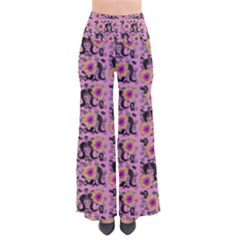 60s Girl Floral Pink So Vintage Palazzo Pants by snowwhitegirl