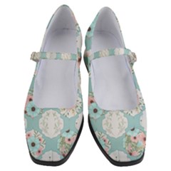 Floral Work Women s Mary Jane Shoes