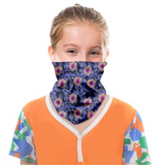 60s Girl Floral Blue Face Covering Bandana (kids)