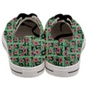 60s Girl Floral Green Men s Low Top Canvas Sneakers View4