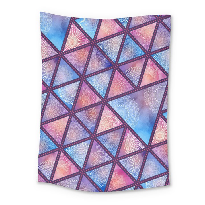 Triangle Mandala Pattern Medium Tapestry