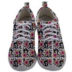 60s Girl Floral White Mens Athletic Shoes