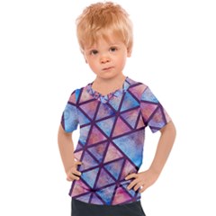 Triangle Mandala Pattern Kids  Sports Tee