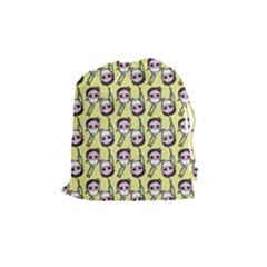 Doctor Pattern Drawstring Pouch (medium) by snowwhitegirl