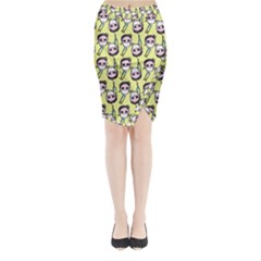 Doctor Pattern Midi Wrap Pencil Skirt by snowwhitegirl