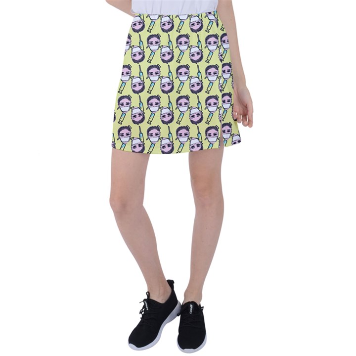 Doctor Pattern Tennis Skirt