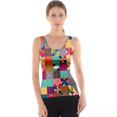 Geometric Mosaic Tank Top by designsbymallika