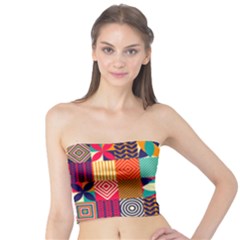 Geometric Mosaic Tube Top by designsbymallika