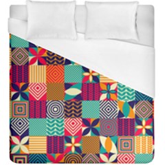 Geometric Mosaic Duvet Cover (king Size) by designsbymallika