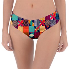 Geometric Mosaic Reversible Classic Bikini Bottoms