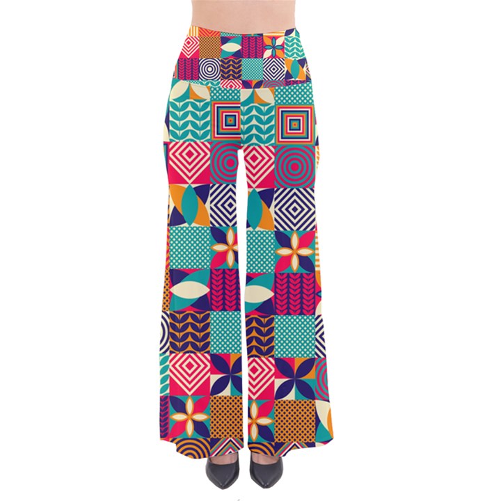 Geometric Mosaic So Vintage Palazzo Pants