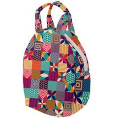 Geometric Mosaic Travel Backpacks by designsbymallika