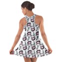 Doctor Pattern White Cotton Racerback Dress View2