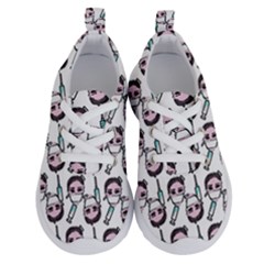 Doctor Pattern White Running Shoes by snowwhitegirl