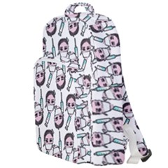 Doctor Pattern White Double Compartment Backpack by snowwhitegirl