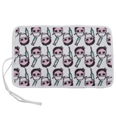 Doctor Pattern White Pen Storage Case (s) by snowwhitegirl