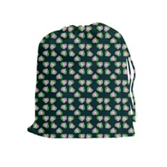 Darla Teal Drawstring Pouch (xl) by snowwhitegirl