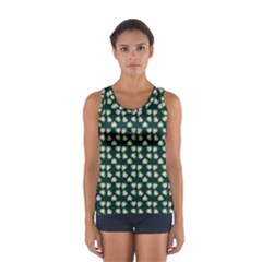 Darla Teal Sport Tank Top  by snowwhitegirl