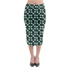 Darla Teal Midi Pencil Skirt by snowwhitegirl