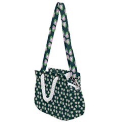 Darla Teal Rope Handles Shoulder Strap Bag by snowwhitegirl