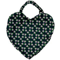 Darla Teal Giant Heart Shaped Tote by snowwhitegirl