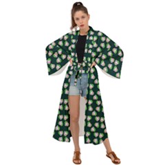 Darla Teal Maxi Kimono by snowwhitegirl