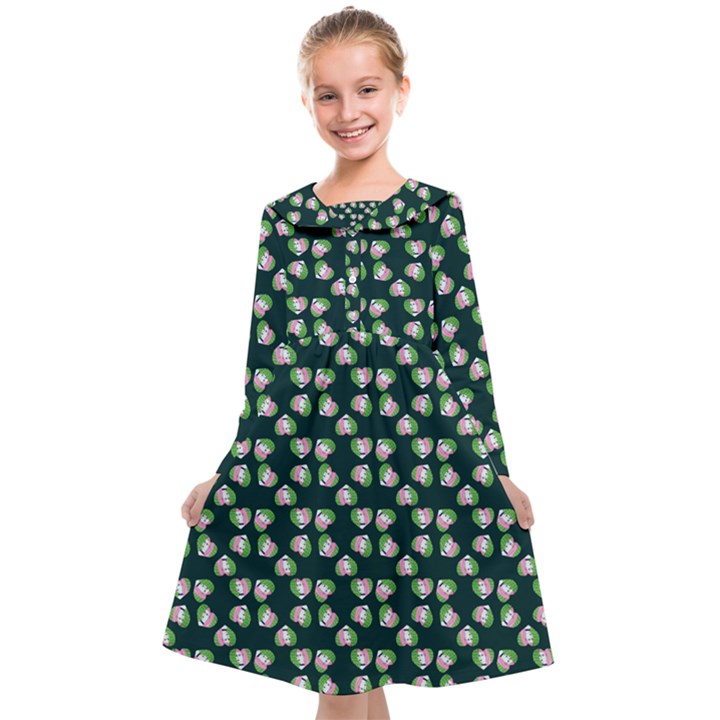 Darla Teal Kids  Midi Sailor Dress