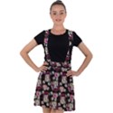 Braids Doll Daisies Black Velvet Suspender Skater Skirt View1