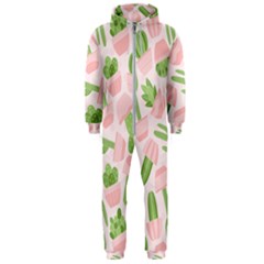 Cactus Pattern Hooded Jumpsuit (men)  by designsbymallika