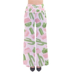 Cactus Pattern So Vintage Palazzo Pants by designsbymallika