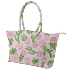 Cactus Pattern Canvas Shoulder Bag by designsbymallika