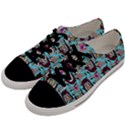 Braids Doll Daisies Blue Men s Low Top Canvas Sneakers View2