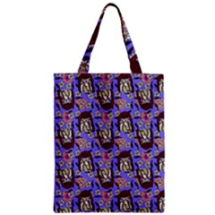 Braids Doll Daisies Purple Zipper Classic Tote Bag by snowwhitegirl