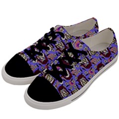 Braids Doll Daisies Purple Men s Low Top Canvas Sneakers by snowwhitegirl