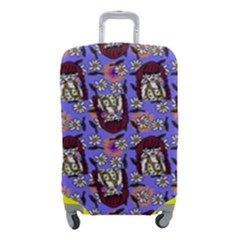 Braids Doll Daisies Purple Luggage Cover (small)