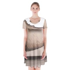 New Art Infliction Logo Short Sleeve V-neck Flare Dress