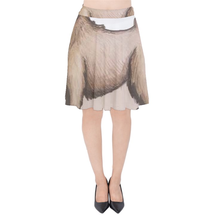 New Art Infliction Logo Velvet High Waist Skirt